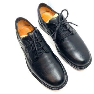 Timberland Men's Oxford Lace Up Shoes Black Leather size 9W